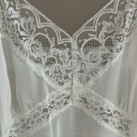 Vintage Betty Ray Chemise Full Slip White Nylon Size S‎ - Picture 9 of 14